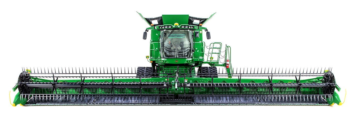 Platforma benzii de colectare cu bară de tăiere cu cuţite flexibile pentru combinele John Deere